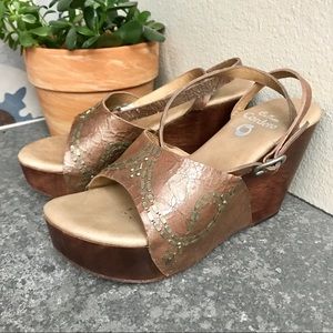 Calleen Cordero Studded Leather Platform Wedge 7